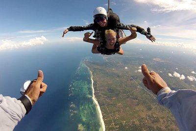 Skydiving in diani beach